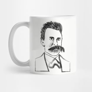 Friedrich Nietzsche drawing Mug